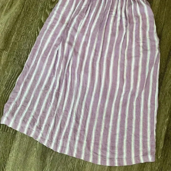 MELLODAY Pink and White Striped Midi Dress - Picture 3 of 7